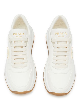 Detail View - Click To Enlarge - PRADA - Prax One Leather Sneakers