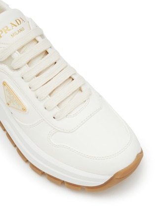 Detail View - Click To Enlarge - PRADA - Prax One Leather Sneakers