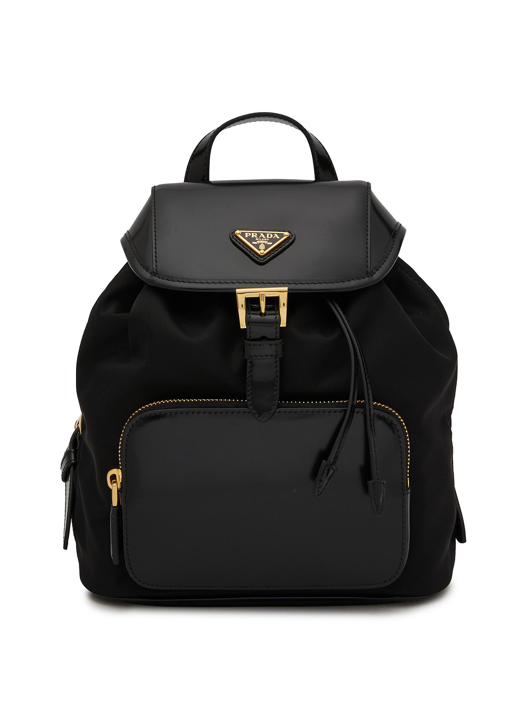 Re-Nylon logo backpack in black - Prada | Mytheresa