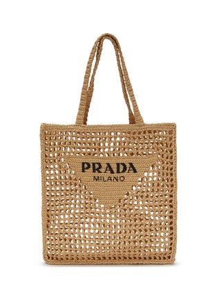 PRADA | Small Crochet Tote Bag | BEIGE | Women | Lane Crawford