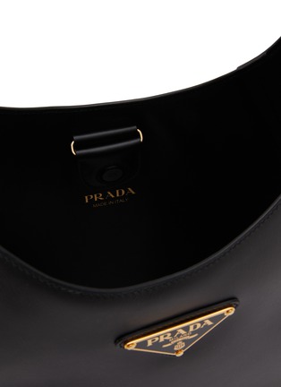 Detail View - Click To Enlarge - PRADA - Large Leather Hobo Bag