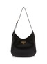 Main View - Click To Enlarge - PRADA - Large Leather Hobo Bag