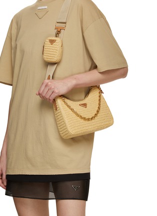 Figure View - Click To Enlarge - PRADA - Re-Edition Crochet Crossbody Bag