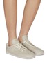 Figure View - Click To Enlarge - PRADA - Low Top Leather Sneakers