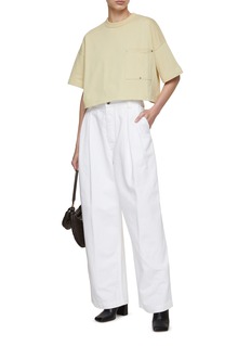 【送料&関税込】Bottega Veneta Wideleg Trousers BOTTEGA VENETA Wide-Leg Layered Cotton Trousers for Men | MR