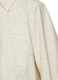 BOTTEGA VENETA | Melanged Linen Button Up Shirt | Women