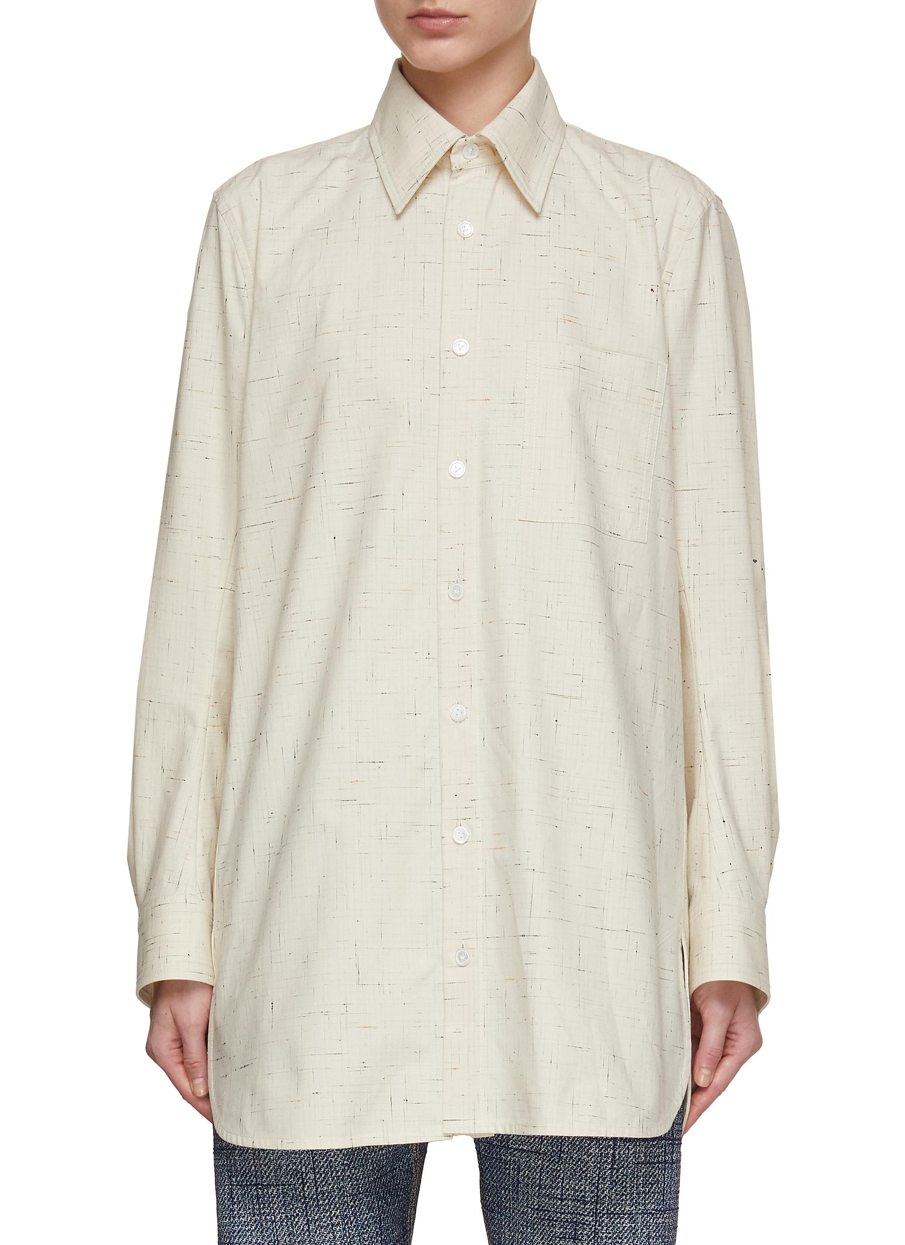 bottega veneta 半袖シャツ ベージュ sullen モード BOTTEGA VENETA ボッテガヴェネタ ANIMAL PRINT SHIRT アニマル