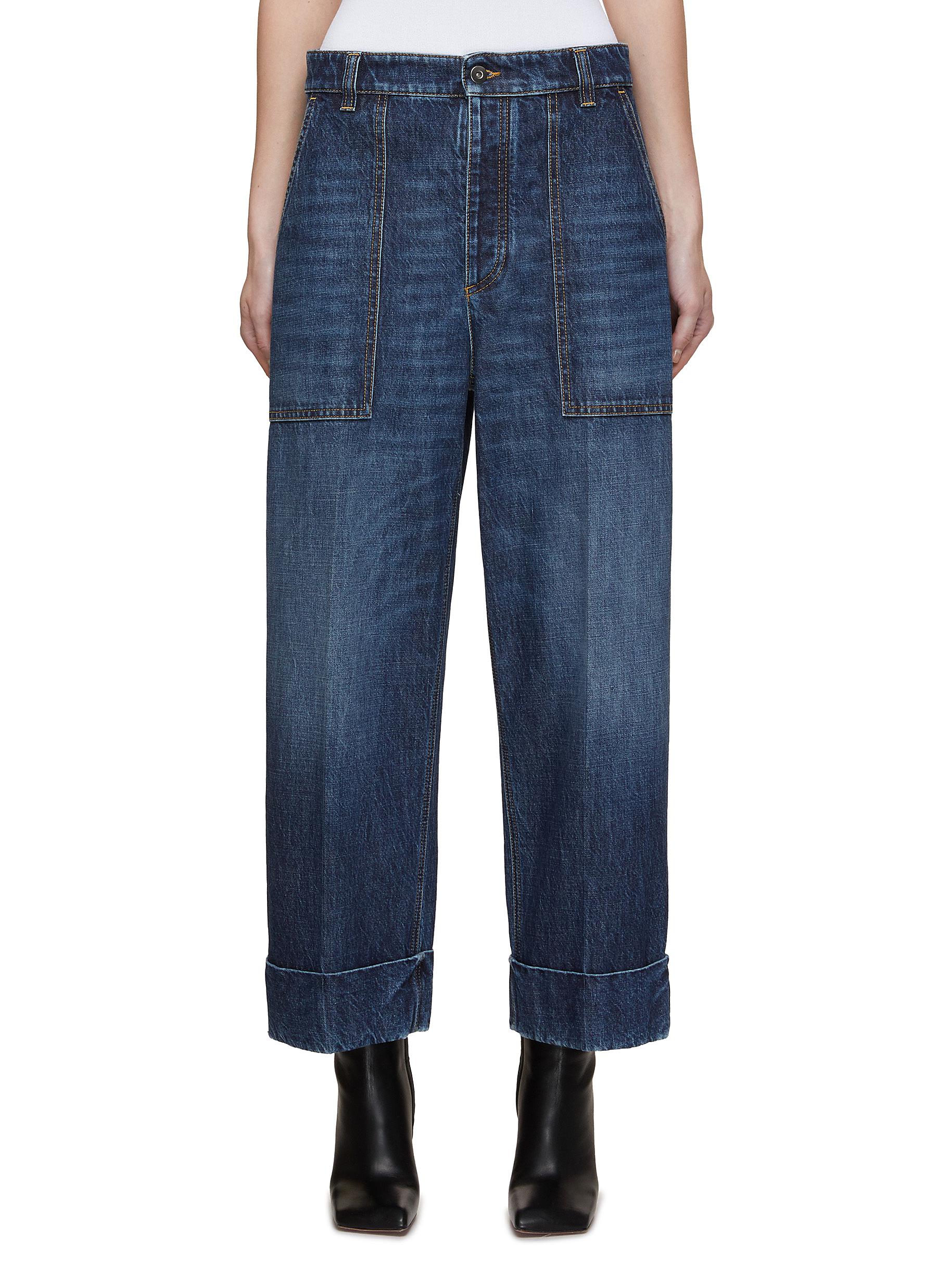 BOTTEGA VENETA | Cropped Cargo Jeans | Women | Lane Crawford