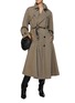 Figure View - Click To Enlarge - BOTTEGA VENETA - Double Breasted Belted Trench Coat