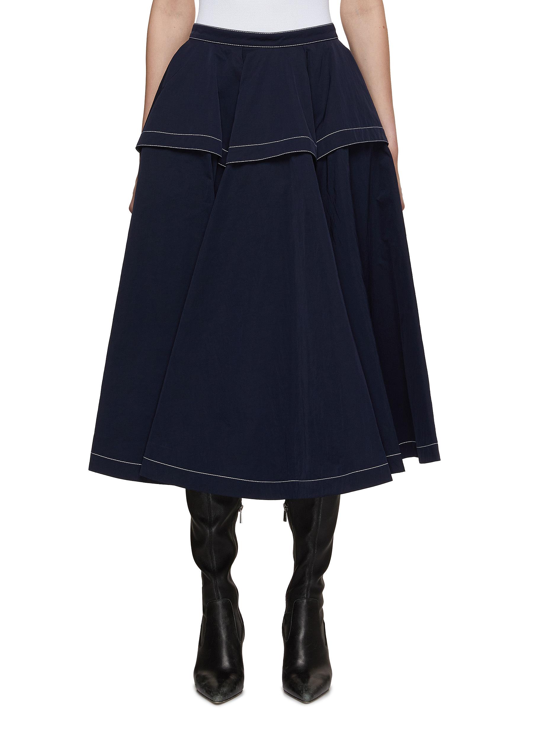 Contrast Stitch Skirt