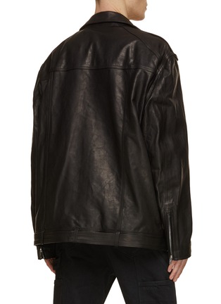 Back View - Click To Enlarge - RICK OWENS  - Jumbo Luke Stooges Biker Jacket