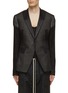 Main View - Click To Enlarge - RICK OWENS  - Tonal Patchwork Blazer