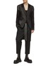 Figure View - Click To Enlarge - RICK OWENS  - Tonal Patchwork Blazer