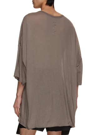 Back View - Click To Enlarge - RICK OWENS  - Oversized Tommy Cotton T-Shirt