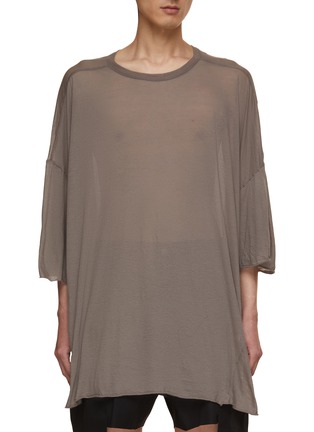 Main View - Click To Enlarge - RICK OWENS  - Oversized Tommy Cotton T-Shirt
