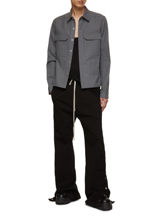 Figure View - Click To Enlarge - RICK OWENS  - Cropped Shirt Jacket