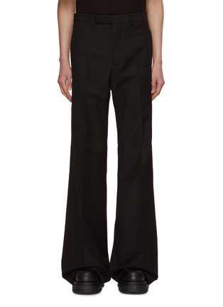 RICK OWENS | Flared Leg Wool Twill Pants