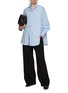 Figure View - Click To Enlarge - CALCATERRA - Stand Collar Poplin Shirt