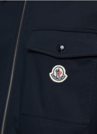  - MONCLER - Logo Chest Pocket Zip Up Shirt Jacket