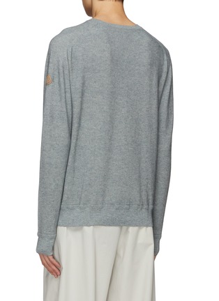 Back View - Click To Enlarge - MONCLER - Arm Badge Sweater