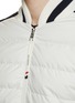  - MONCLER - Contrast Trim Puffer Knitted Jacket