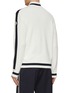 Back View - Click To Enlarge - MONCLER - Contrast Trim Puffer Knitted Jacket