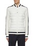 Main View - Click To Enlarge - MONCLER - Contrast Trim Puffer Knitted Jacket