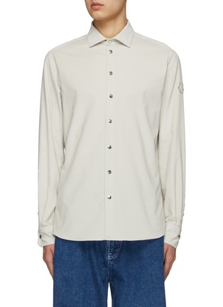 Main View - Click To Enlarge - MONCLER - Button Up Light Corduroy Shirt
