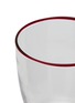 Detail View - Click To Enlarge - SUMMERILL & BISHOP - Bumba Glass Tumbler — Clear/Claret Red