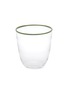Main View - Click To Enlarge - SUMMERILL & BISHOP - Bumba Glass Tumbler — Clear/Apple Green