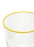 Detail View - Click To Enlarge - SUMMERILL & BISHOP - Bumba Glass Tumbler — Clear/Lemon Yellow