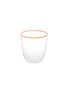 Main View - Click To Enlarge - SUMMERILL & BISHOP - Bumba Glass Tumbler — Clear/Orange
