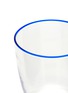 Detail View - Click To Enlarge - SUMMERILL & BISHOP - Bumba Glass Tumbler — Clear/Royal Blue
