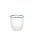 Main View - Click To Enlarge - SUMMERILL & BISHOP - Bumba Glass Tumbler — Clear/Royal Blue