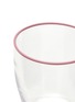 Detail View - Click To Enlarge - SUMMERILL & BISHOP - Bumba Glass Tumbler — Clear/Rose Pink