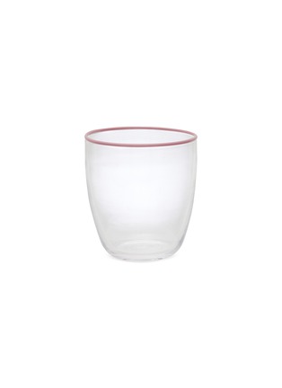 Main View - Click To Enlarge - SUMMERILL & BISHOP - Bumba Glass Tumbler — Clear/Rose Pink