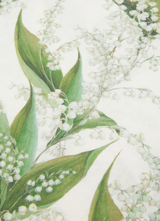 Detail View - Click To Enlarge - SUMMERILL & BISHOP - Lily Of The Valley Linen Tablecloth
