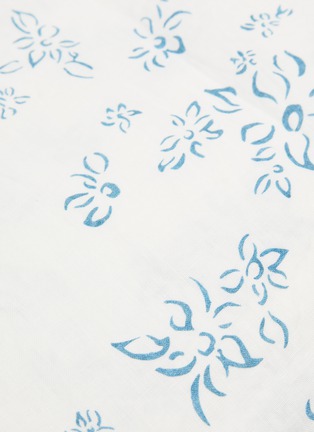 Detail View - Click To Enlarge - SUMMERILL & BISHOP - Falling Flower Tablecloth — Midnight Blue