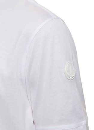  - MONCLER - Logo Patch Cotton Polo Shirt