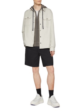 Figure View - Click To Enlarge - MONCLER - Elastic Waist Shorts