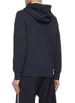 MONCLER | Leather Drawstring Zip Up Hoodie | Men | Lane Crawford
