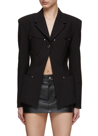 Main View - Click To Enlarge - DION LEE - Construct Femme Blazer