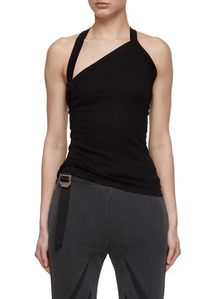 Main View - Click To Enlarge - DION LEE - Safety Slider Ribbed Racerback Tank Top