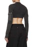 Back View - Click To Enlarge - DION LEE - Garment Dyed Zip Up Cropped Sweater