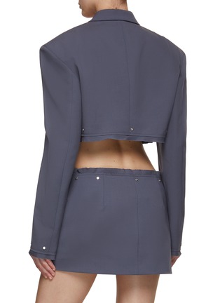 Back View - Click To Enlarge - DION LEE - Oversized Cropped Blazer