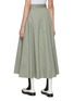 Back View - Click To Enlarge - PESERICO - Tie Waist Asymmetrical Hem Skirt