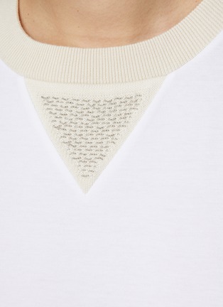  - PESERICO - Cap Sleeve Knit Neckline T-Shirt