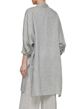 Back View - Click To Enlarge - PESERICO - Linen Long Shirt