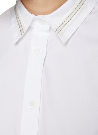  - PESERICO - Sleeveless Asymmetrical Hem Poplin Shirt