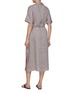 Back View - Click To Enlarge - PESERICO - Tie Waist Linen Dress